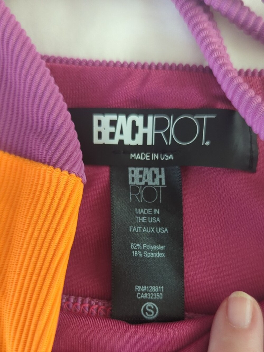 Beach Riot Women Bikini in Purple, Magenta & Orange - Picture 6 of 7